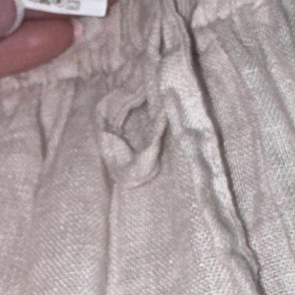 Arte In Italia 100% Linen Drawstring Pants Made in Italy Beige Womens M - Picture 10 of 10